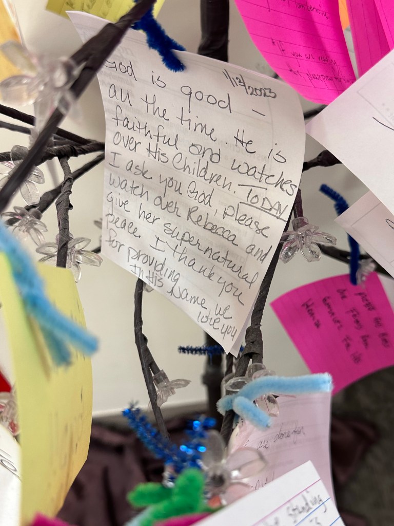 Note of encouragement for breast cancer survivor